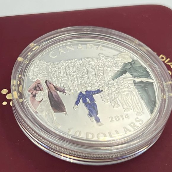 1/2 oz. Fine Silver Coloured Coin - Wait for Me, Daddy - Picture 3 of 6